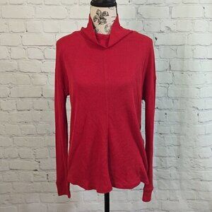 Sanctuary Turtleneck Waffle Knit Sweater Top Red XS NEW